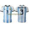 Original Fußballtrikot Argentinien Nicolas Tagliafico 3 Heimtrikot WM 2022 Für Herren